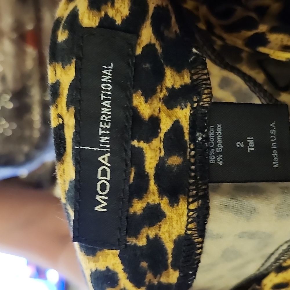Lepord print pants
